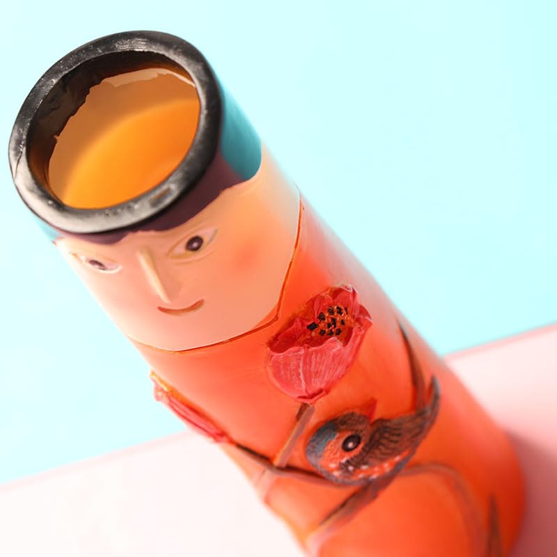 Creative Face Bud Vase, Handmade Human Face Design Vase for Flowers, Suitable for Family Painting Activities, Boho Style Decor, Farmhouse Room Decor & Home Decor